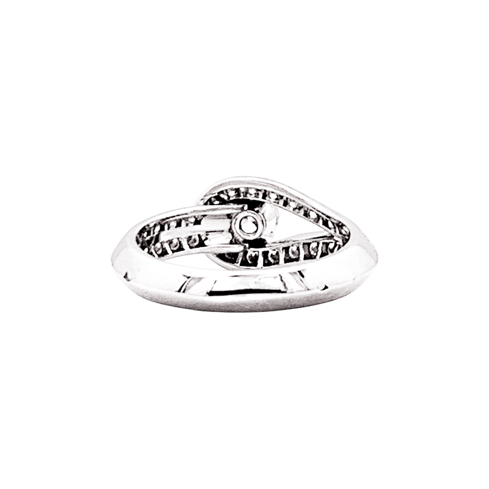 Bague Van Cleef & Arpels, "Solitaire Couture", platine, diamants. 4