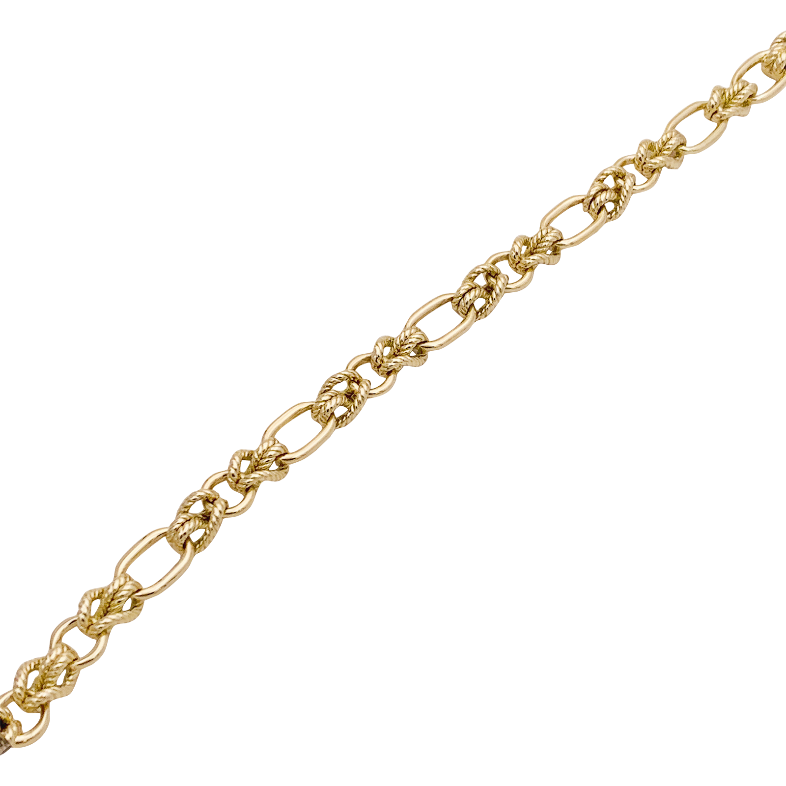 Bracelet "Noeuds" or jaune. 2