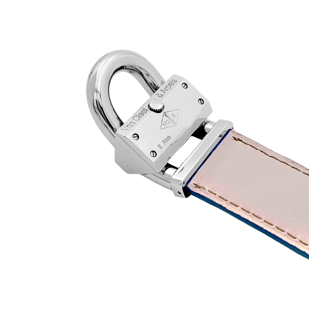 Montre Van Cleef & Arpels, "Cadenas", acier, cuir. 3