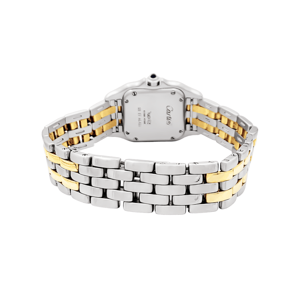 Montre Cartier, "Panthère", acier et or jaune. 4