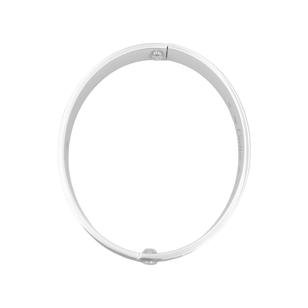 Bracelet Cartier "Love" or blanc. 4