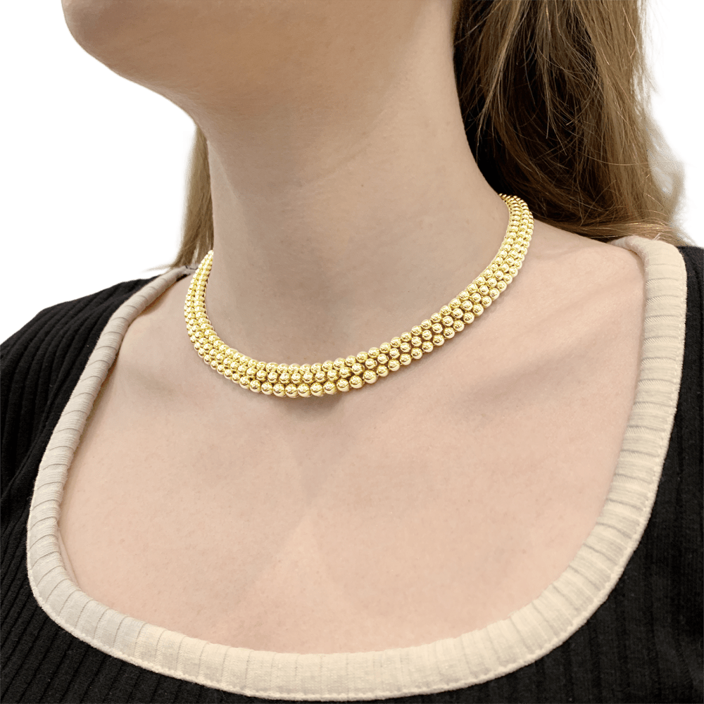 Collier Boucheron, "Grains de Raisin", or jaune. 8