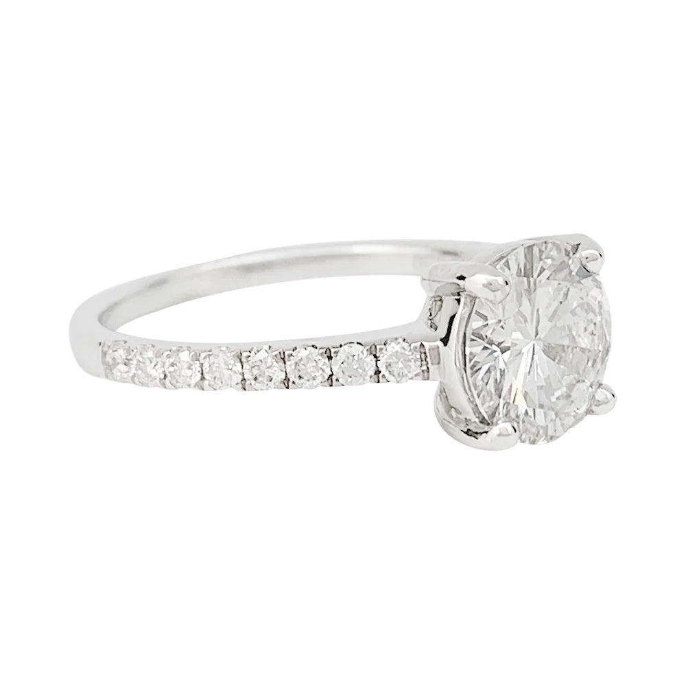 Bague solitaire diamant 1,53 carat. 7