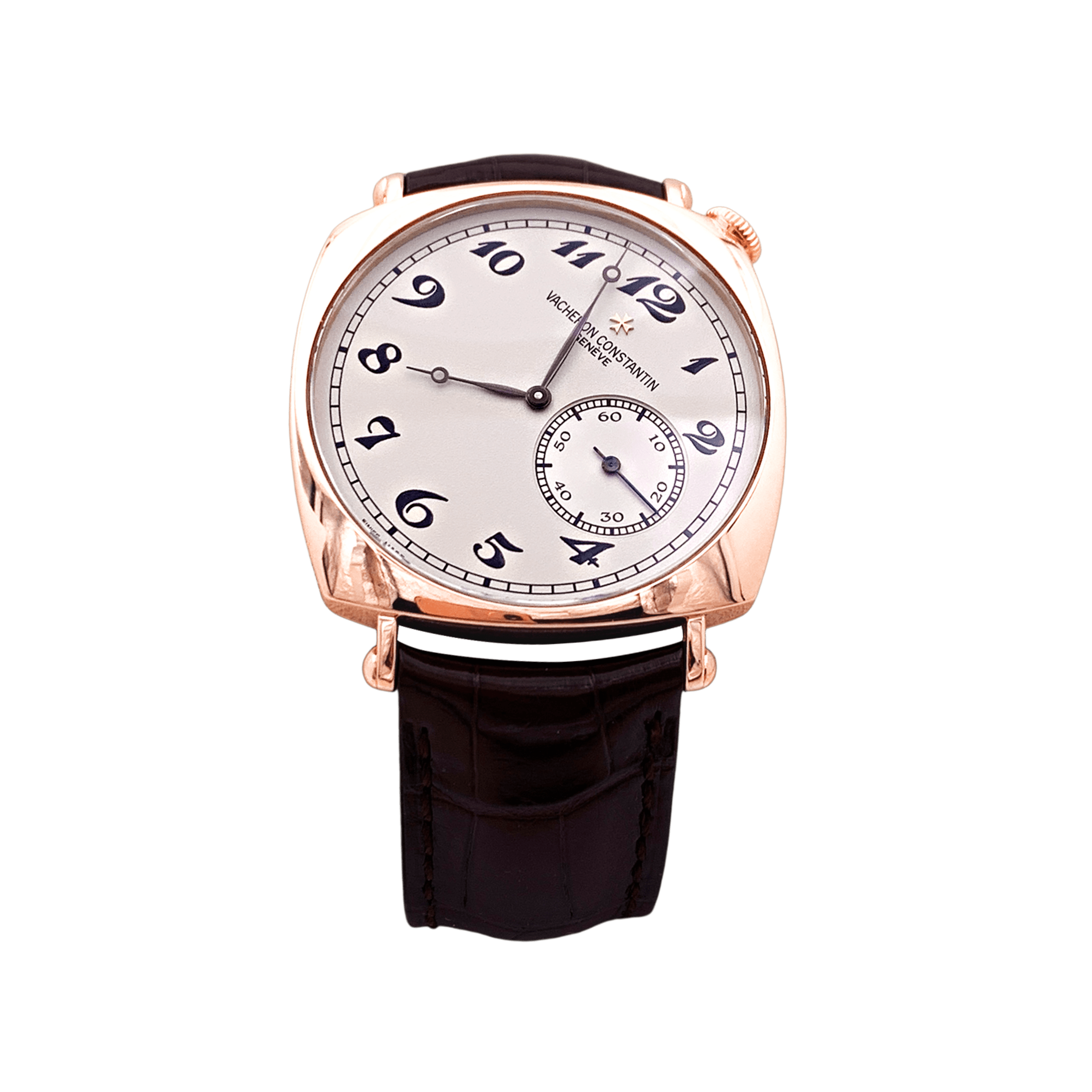 Montre Vacheron Constantin, "Historiques : American 1921", or rose, bracelet cuir. 5