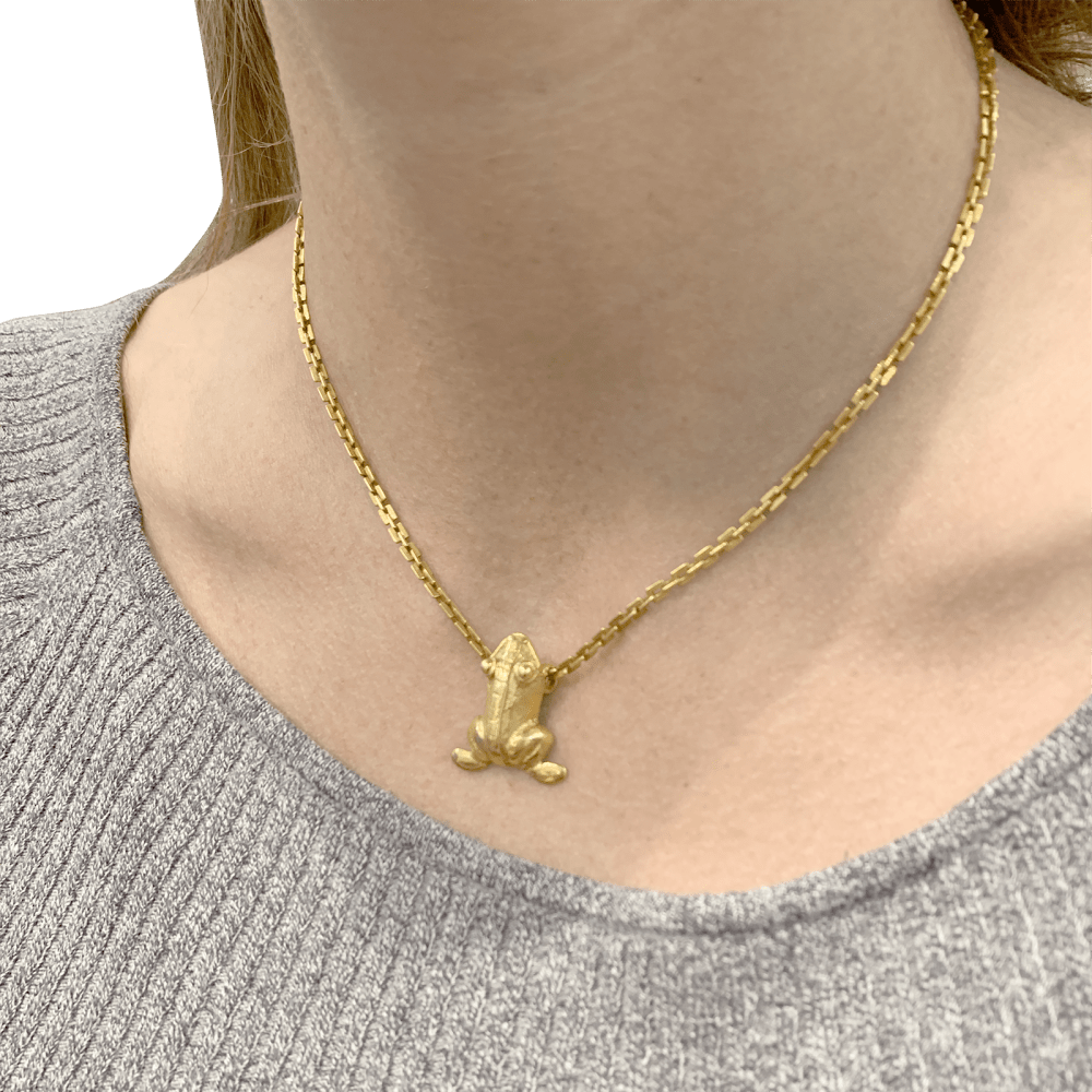 Collier « Grenouille », or jaune. 4