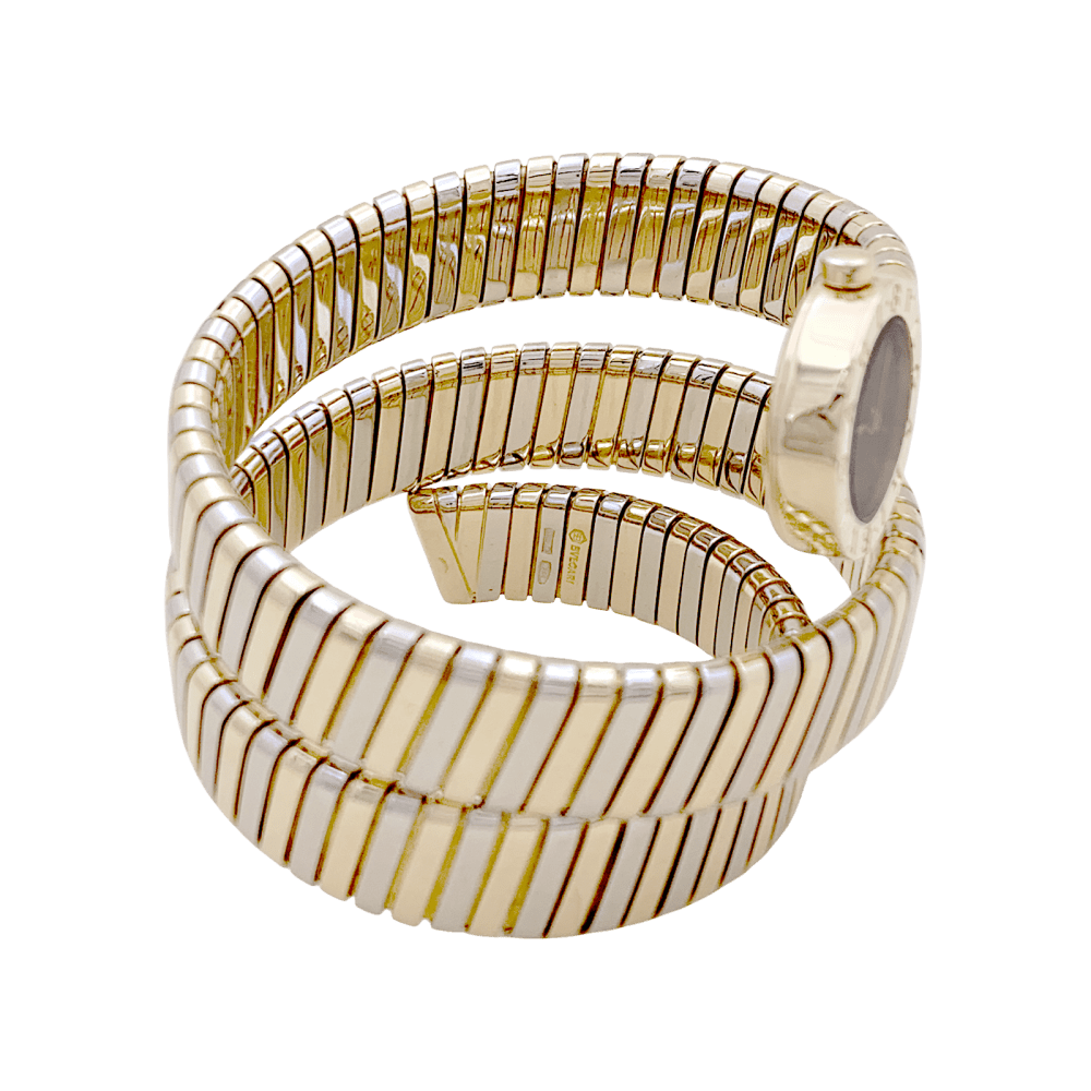 Montre Bulgari, "Tubogas BB 19", deux ors. 5