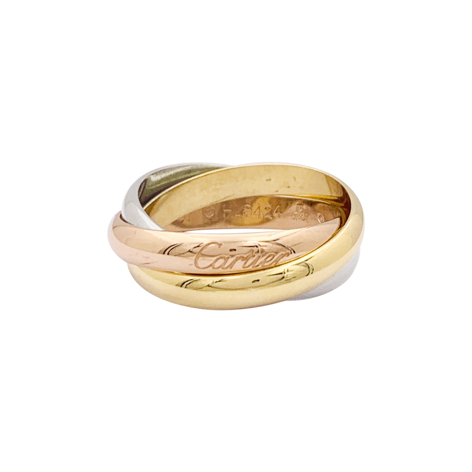 Bague Cartier, "Trinity Classique", trois ors. 1