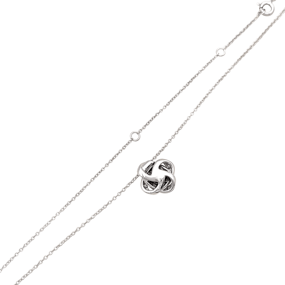 Collier Boucheron, « Ava Pivoine », or blanc, diamants. 4