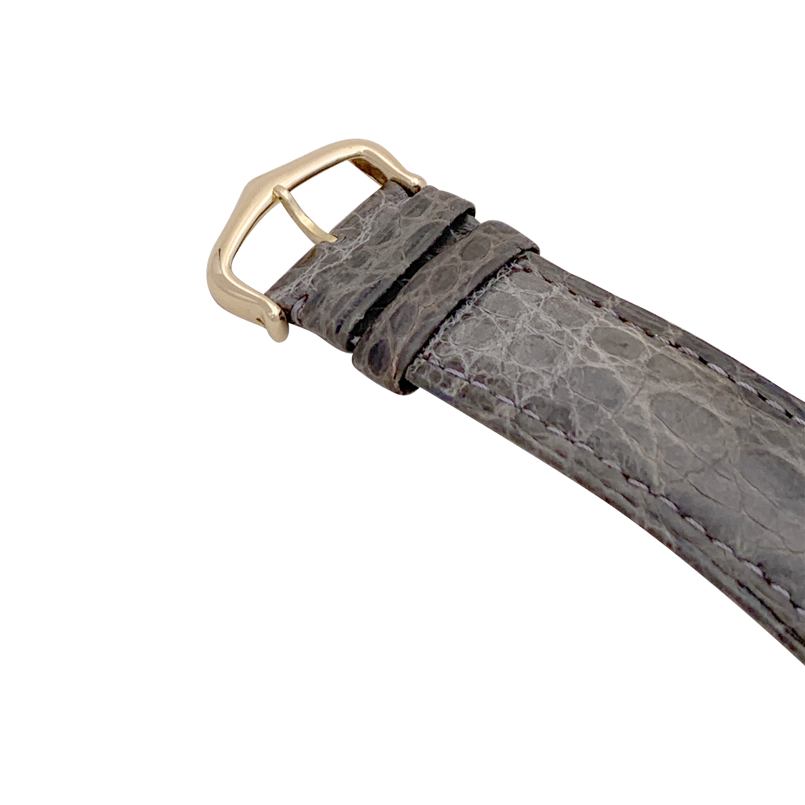 Montre Cartier "Pasha" or jaune, cuir. 2