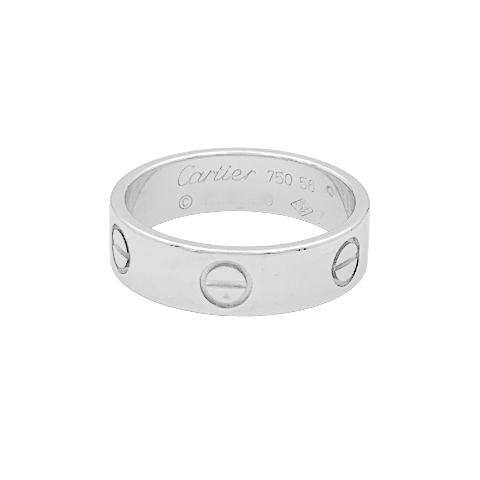 Bague Cartier "Love" or blanc. 1