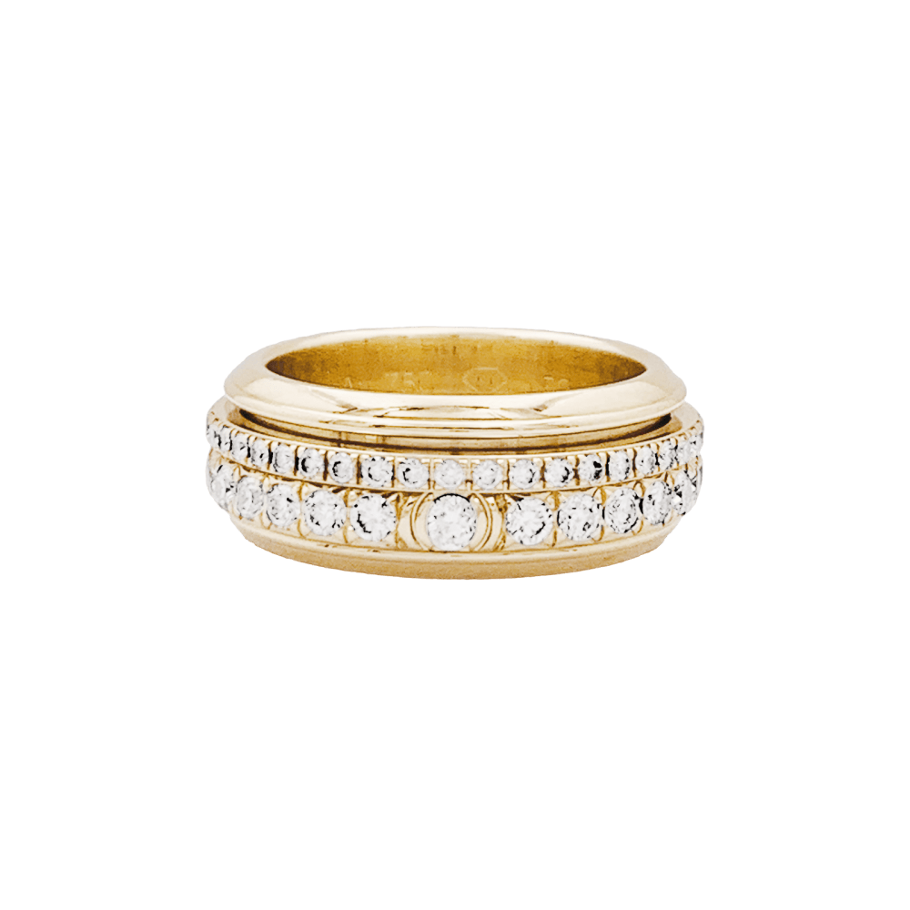 Bague Piaget, "Possession", or rose et diamants. 1
