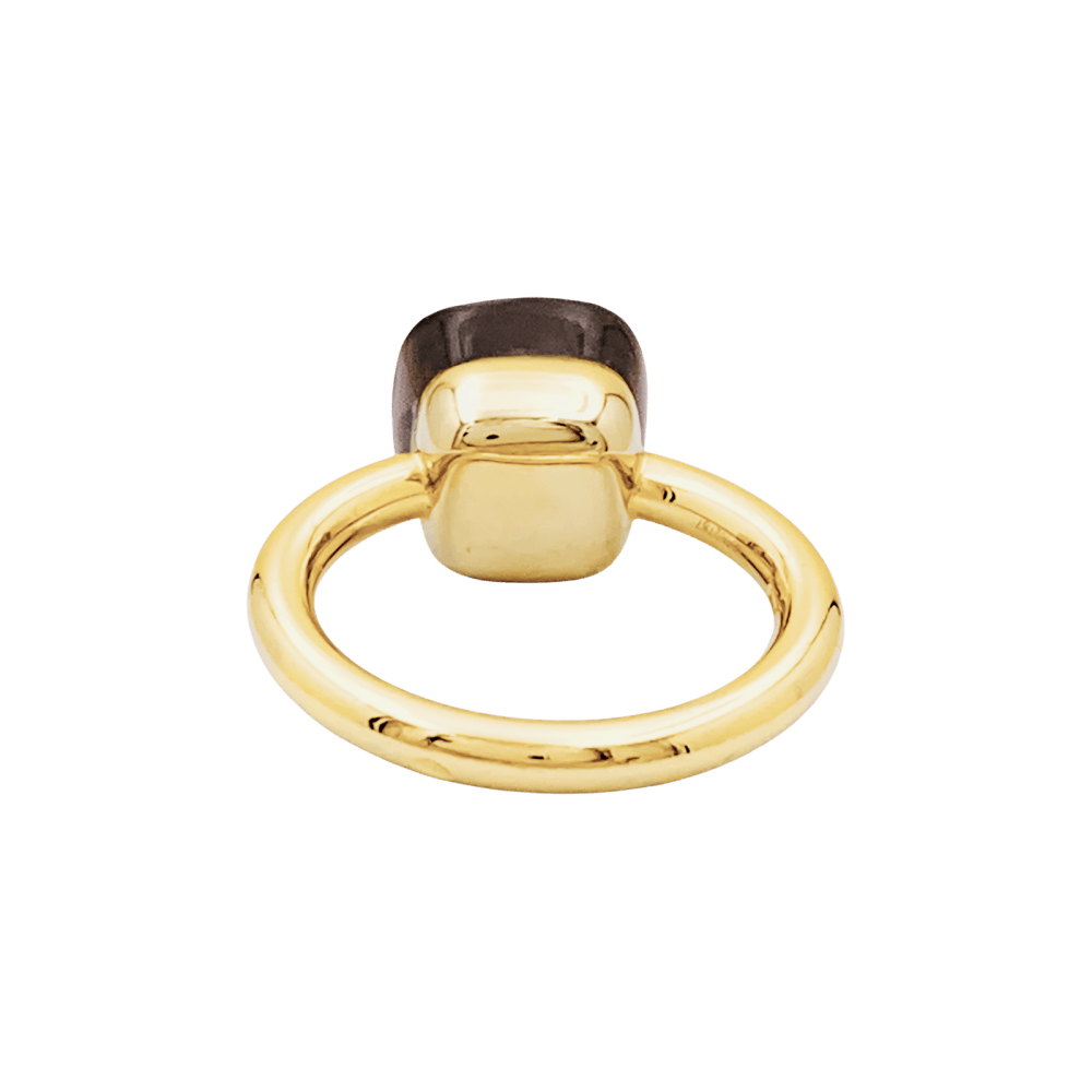 Bague Pomellato, "Nudo Classique", deux ors et quartz fumé. 4
