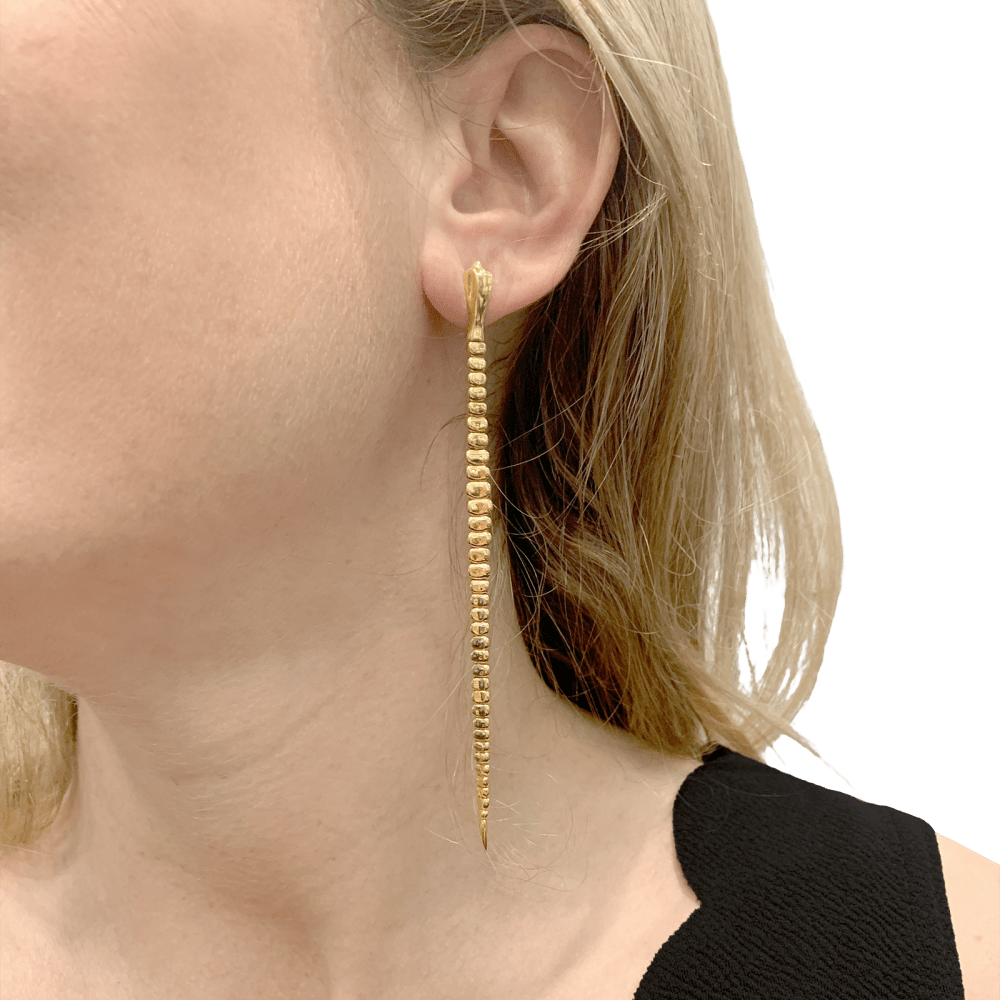 Boucles d'oreilles TIFFANY & CO x Elsa Peretti, « Snake » », or jaune. 5