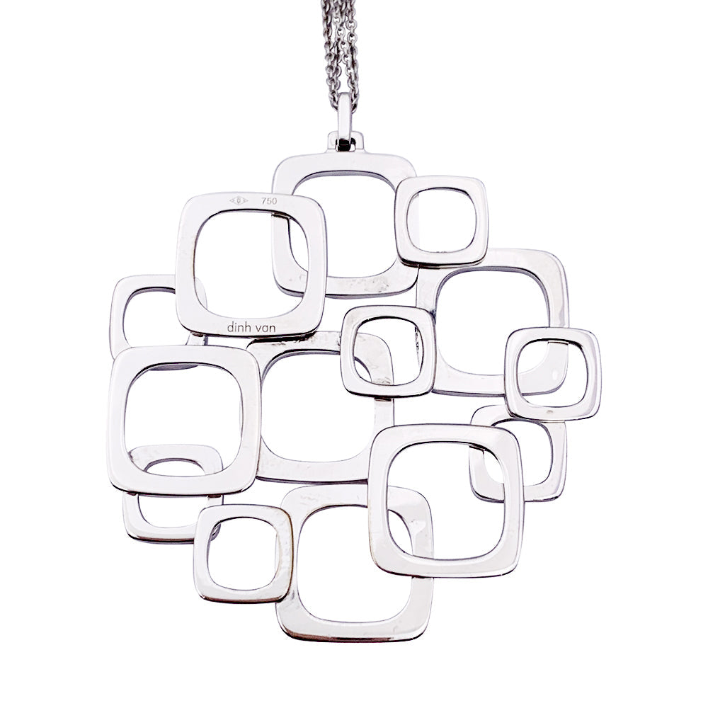 Collier Dinh Van, "Surimpression, or blanc. 5