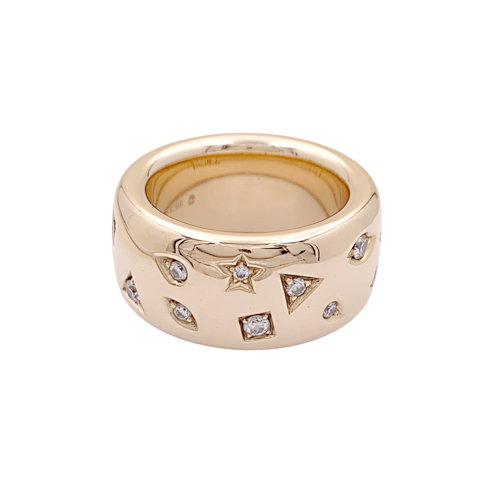 Bague Pomellato, "Iconica", or rose, diamants. 3