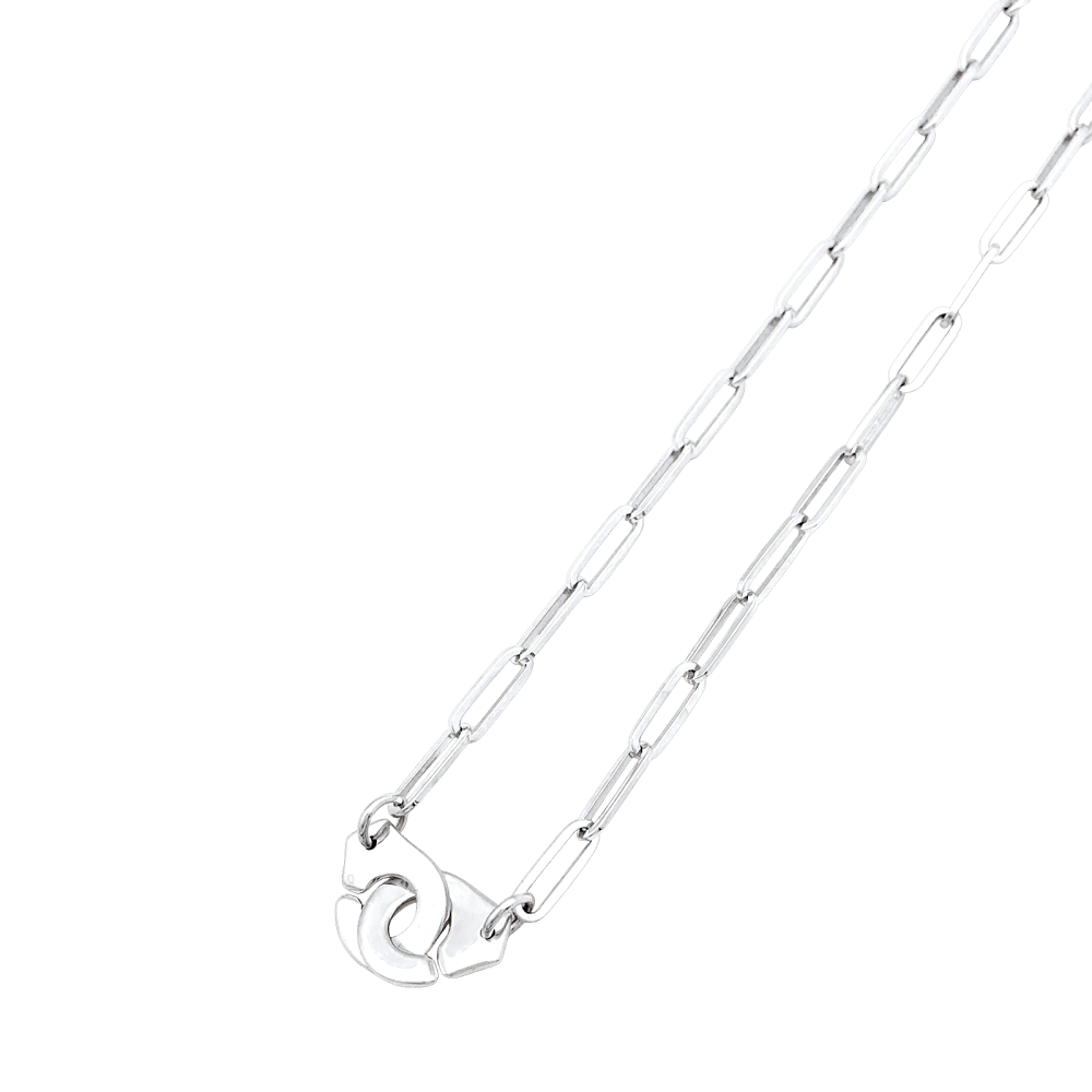 Collier Dinh Van, "Menottes", or blanc, diamants 5