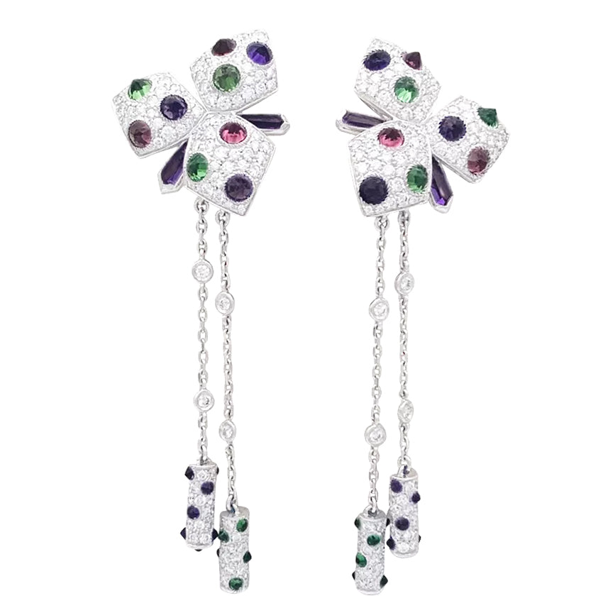 Boucles d'oreilles signées Cartier "Caresse d'Orchidée". 6