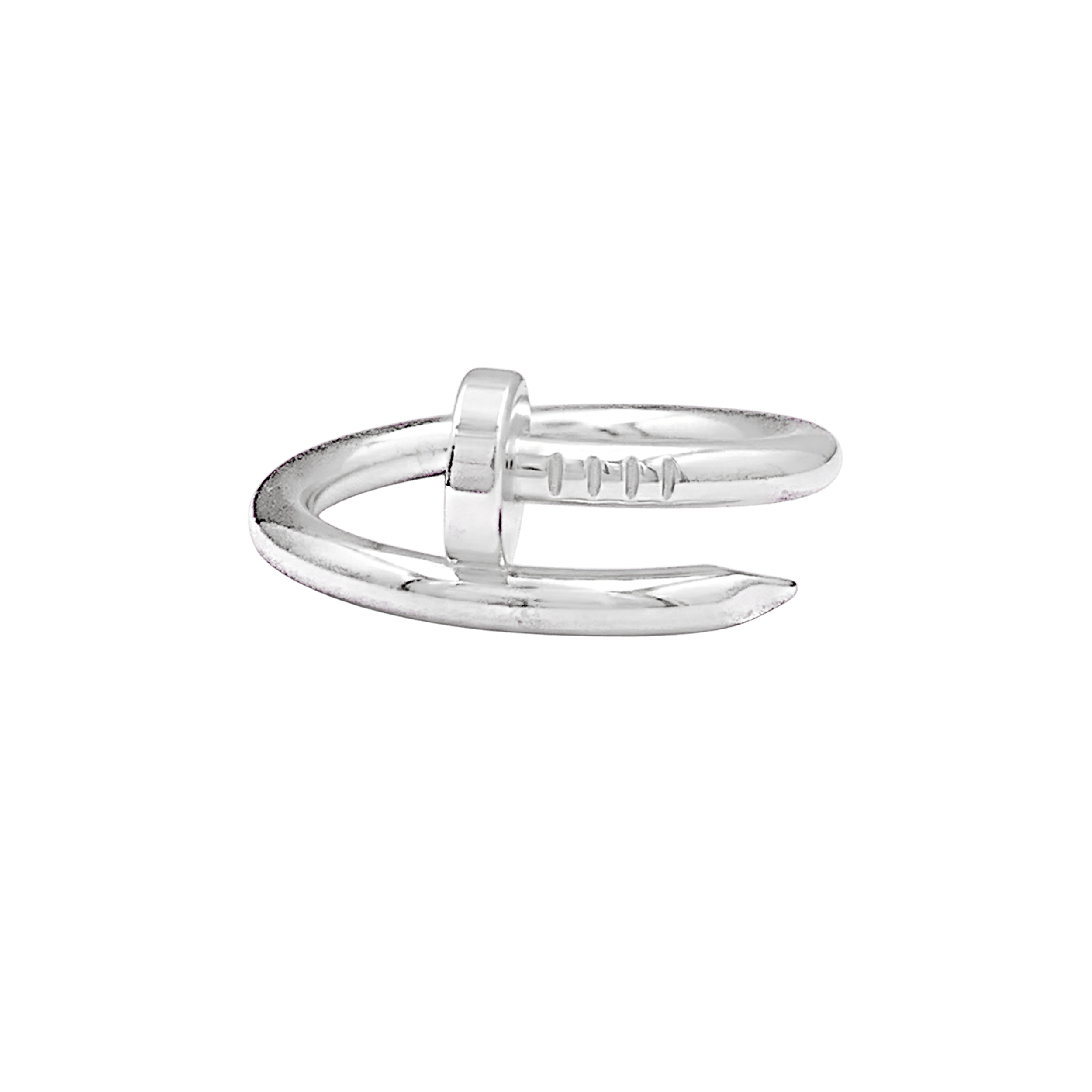 Bague Cartier, "Juste un Clou", or blanc, modèle classique. 1