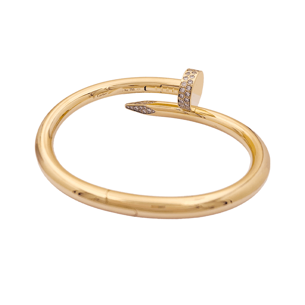 Bracelet Cartier, "Juste un clou", or jaune, diamants. 3