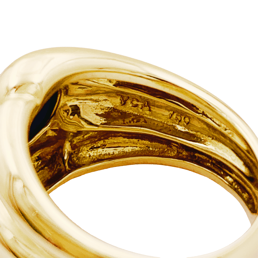 Bague Van Cleef & Arpels, lapis-lazuli, or jaune. 5