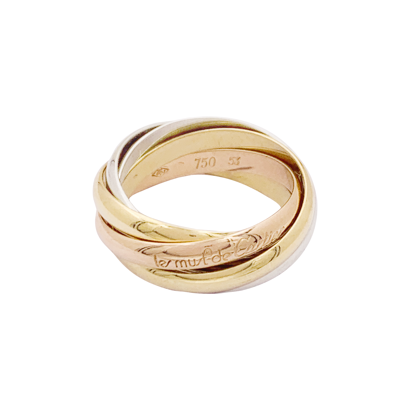 Bague Cartier, "Must de Cartier 5 anneaux", 3 ors. 4