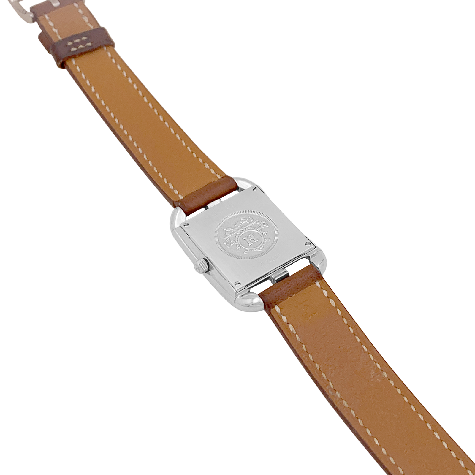Montre Hermès, "Cape Cod", acier, cuir. 3