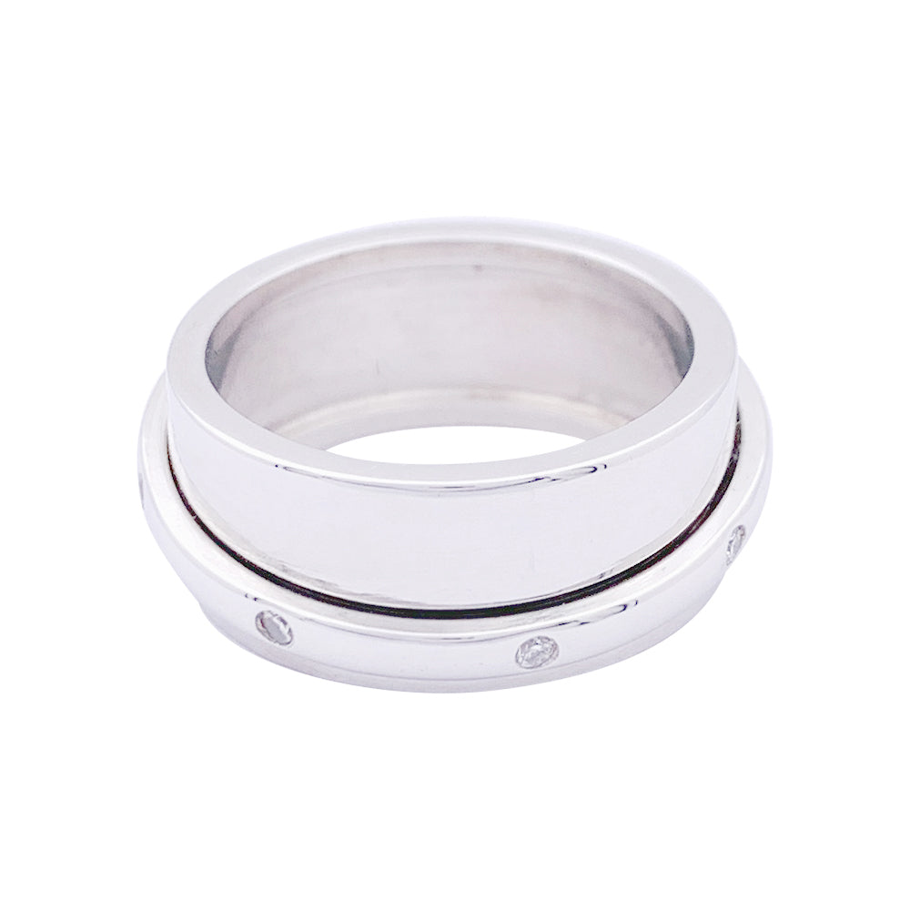 Bague Dinh Van, "Ariane", or blanc, diamants. 2