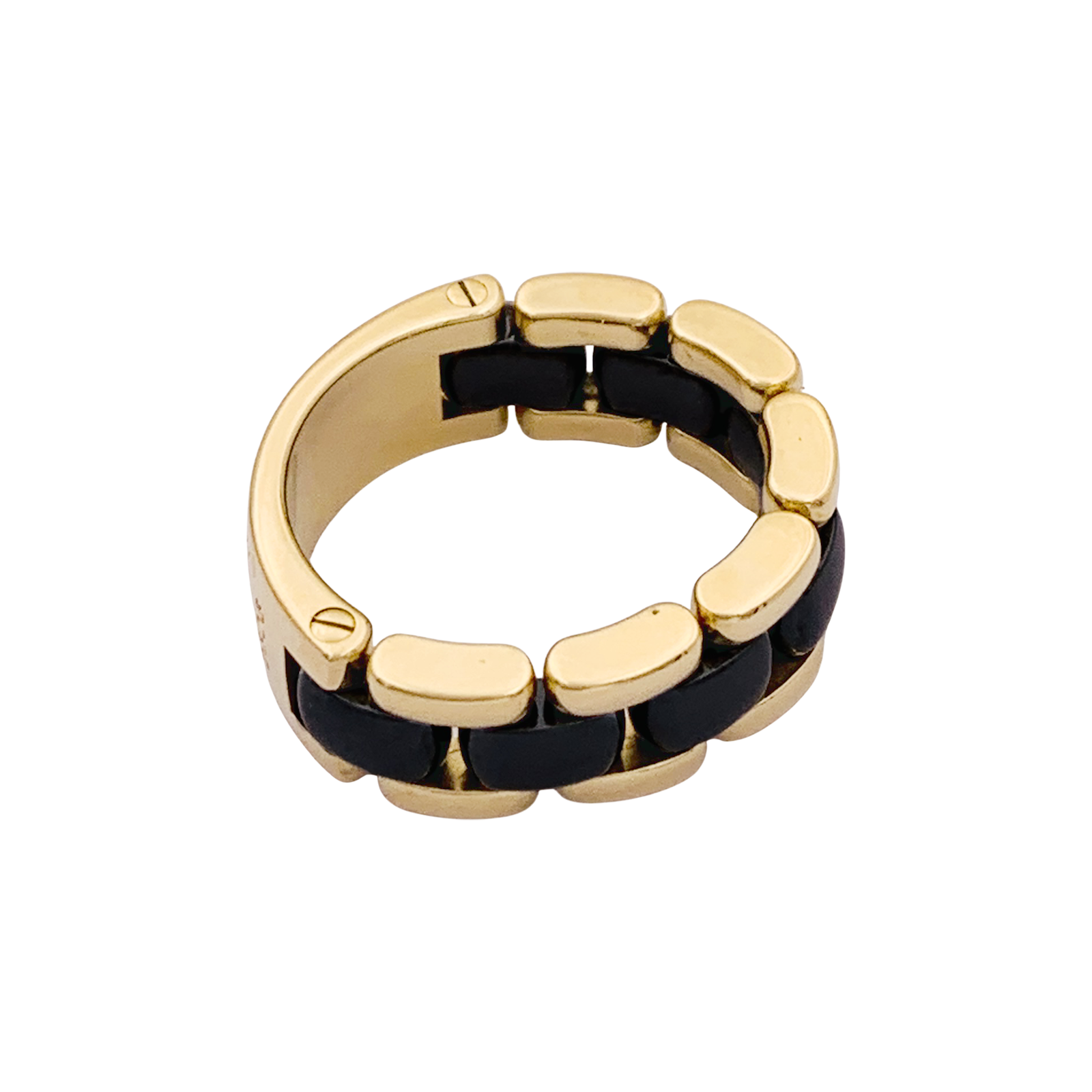 Bague CHANEL, "Ultra" or jaune et céramique. 4