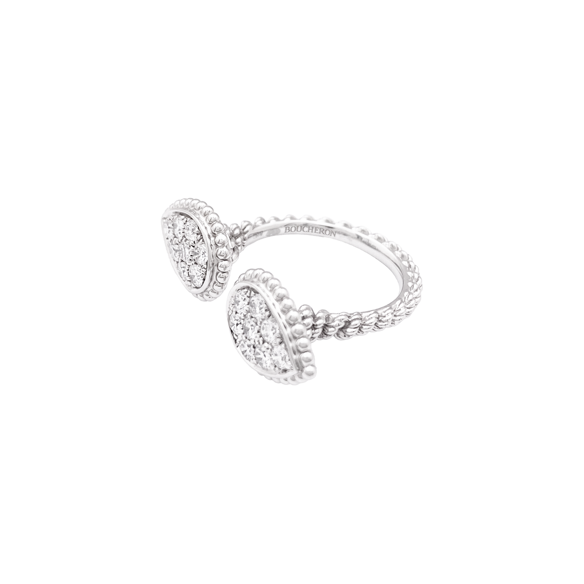 Anillo Boucheron, "Serpent Bohème Motivo S", oro blanco, diamantes.