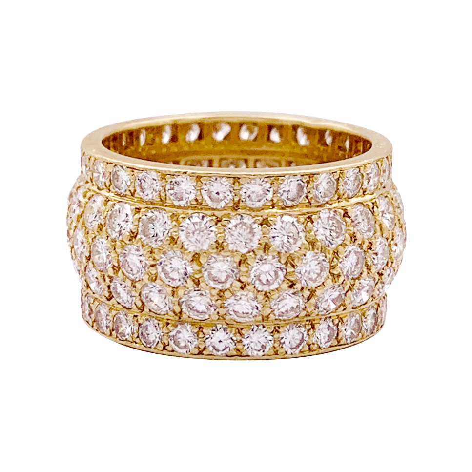 Anillo Cartier “Nigeria”, oro y diamantes.