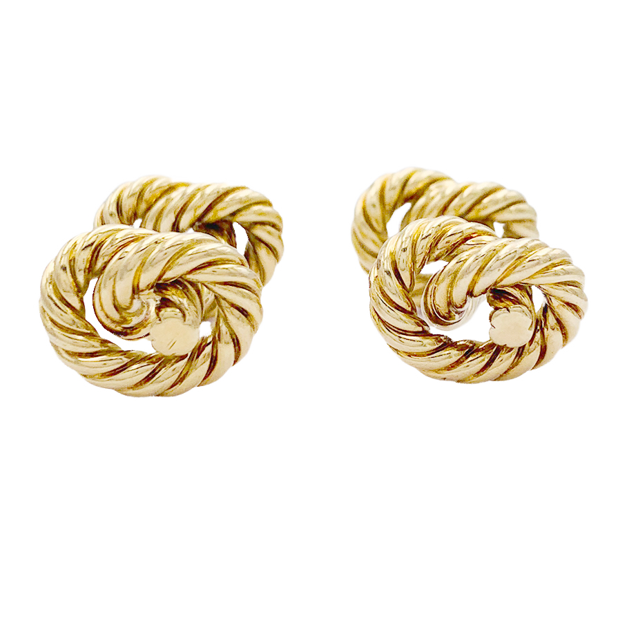 Boutons de manchette Hermès "Noeuds".