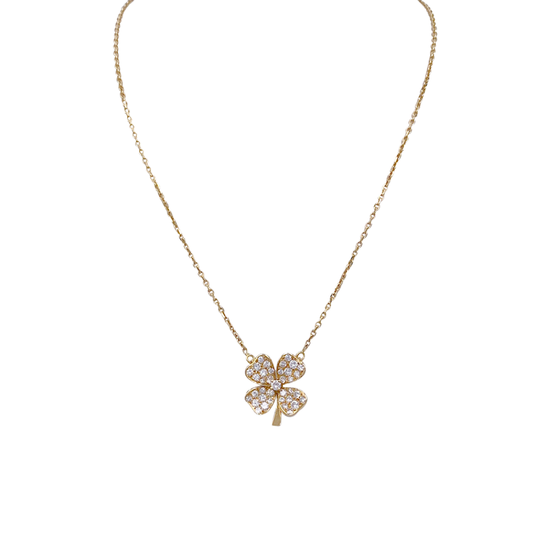 Collar Fred, "Clover", oro amarillo y diamantes