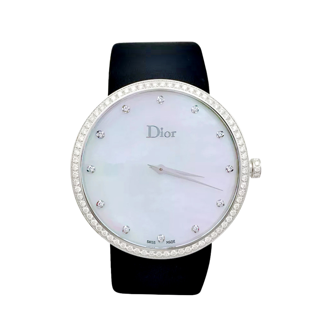 Reloj Dior, "La D de Dior", acero, nácar, diamantes.