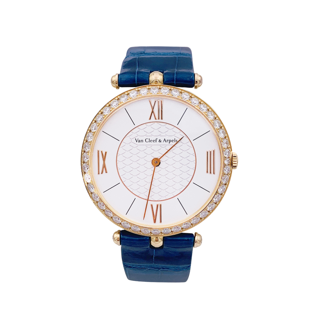 Reloj Van Cleef & Arpels, "Pierre Arpels", oro rosa y diamantes.