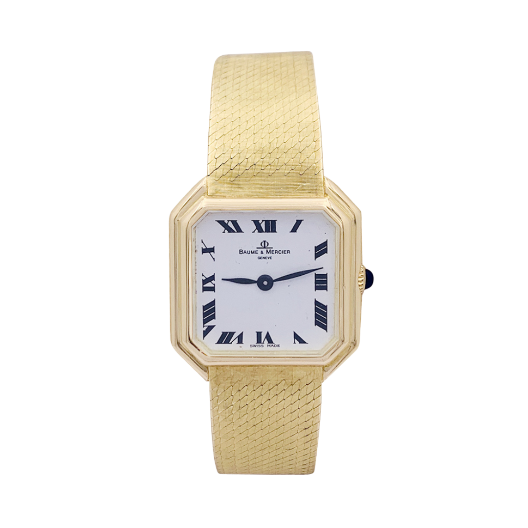 Reloj vintage Baume & Mercier, oro amarillo.