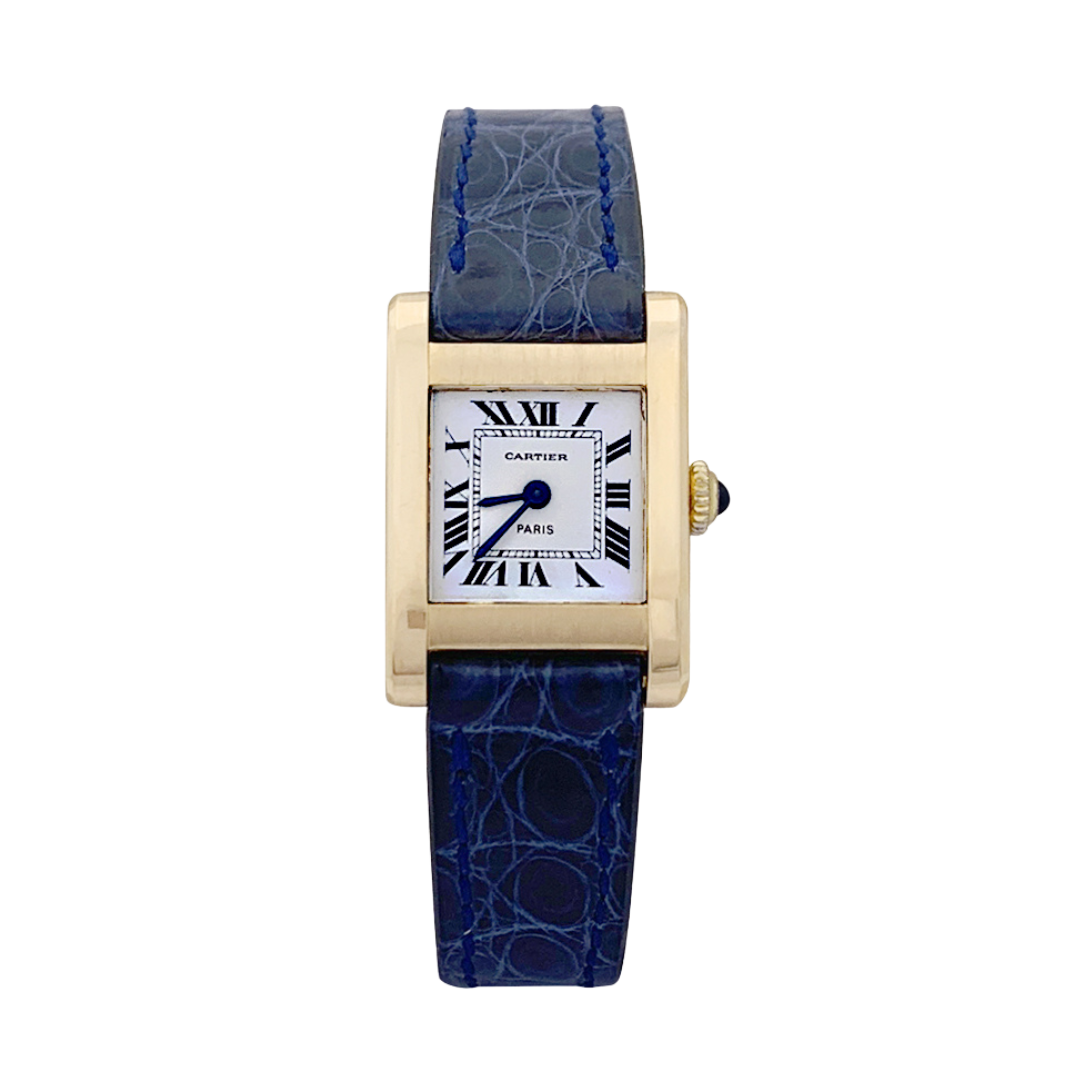 Reloj Cartier "Tank Normale" de oro amarillo.