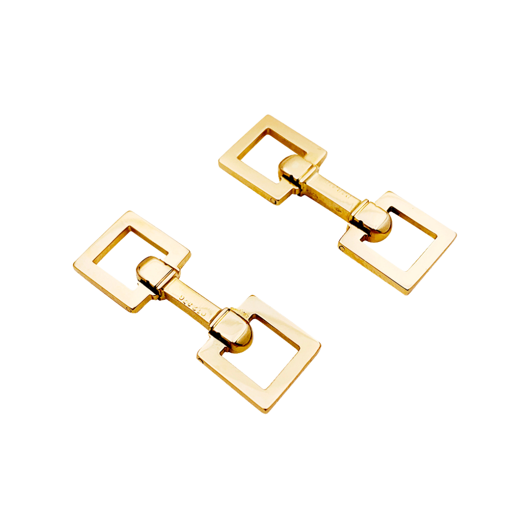 Boutons de manchette Cartier, or jaune.