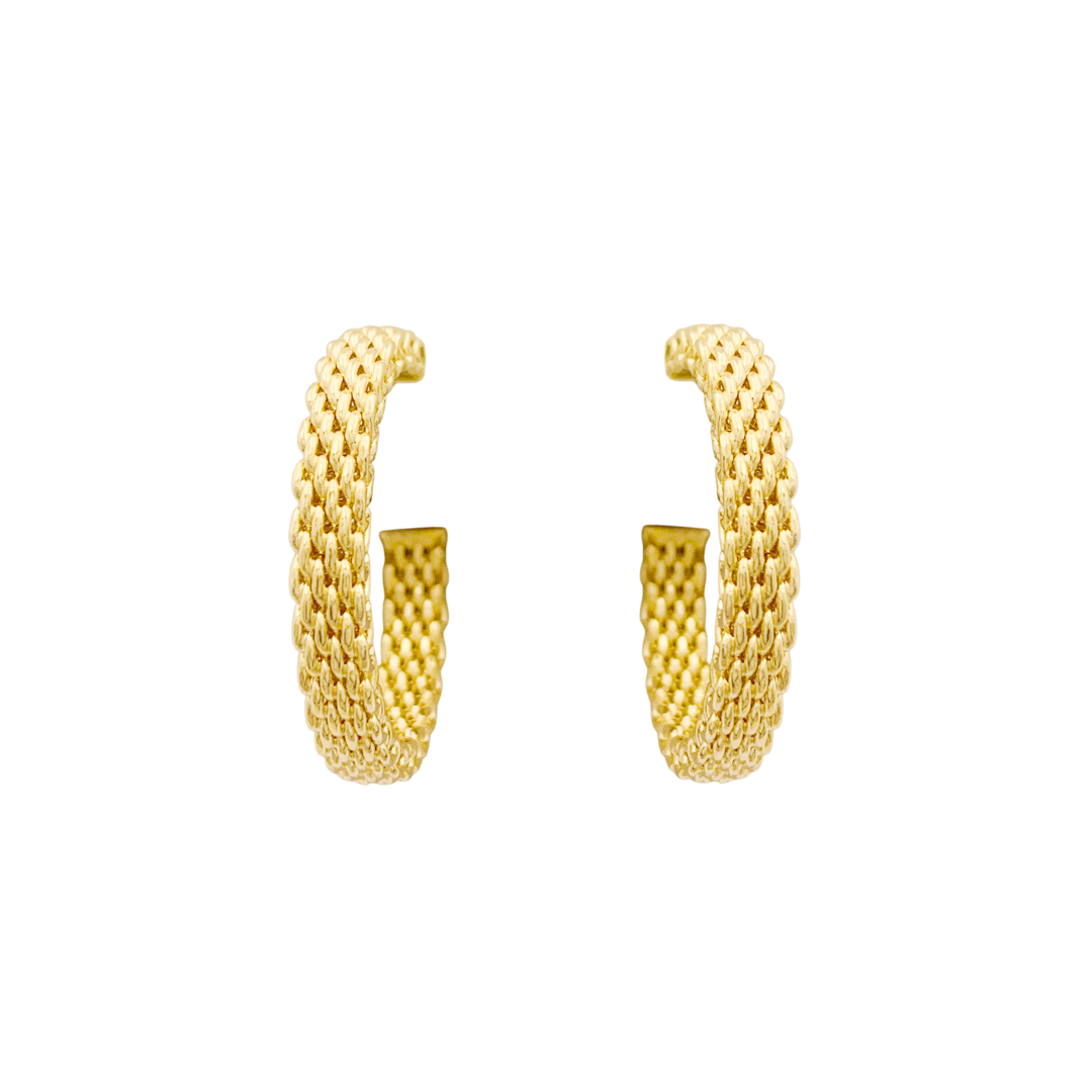 Pendientes de aro de oro amarillo "Somerset" de Tiffany & Co.