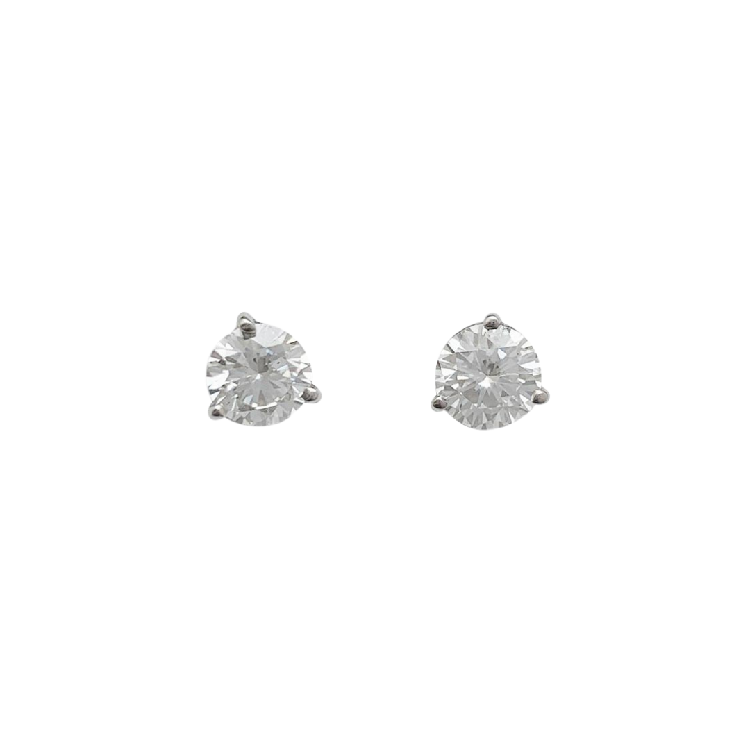 Pendientes de oro blanco y diamantes.