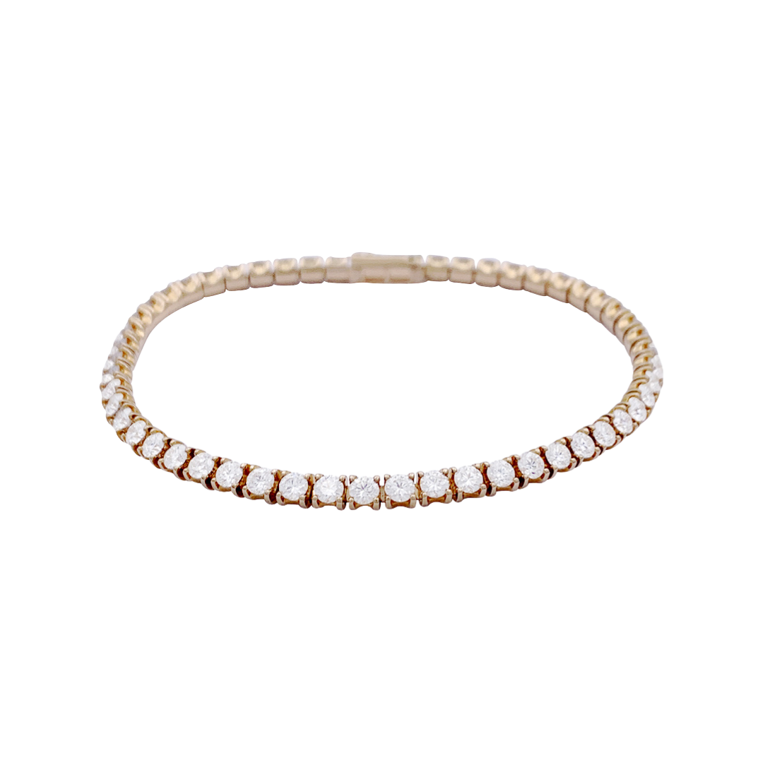 Cartier bracelet, "Essential Lines", pink gold, diamonds.
