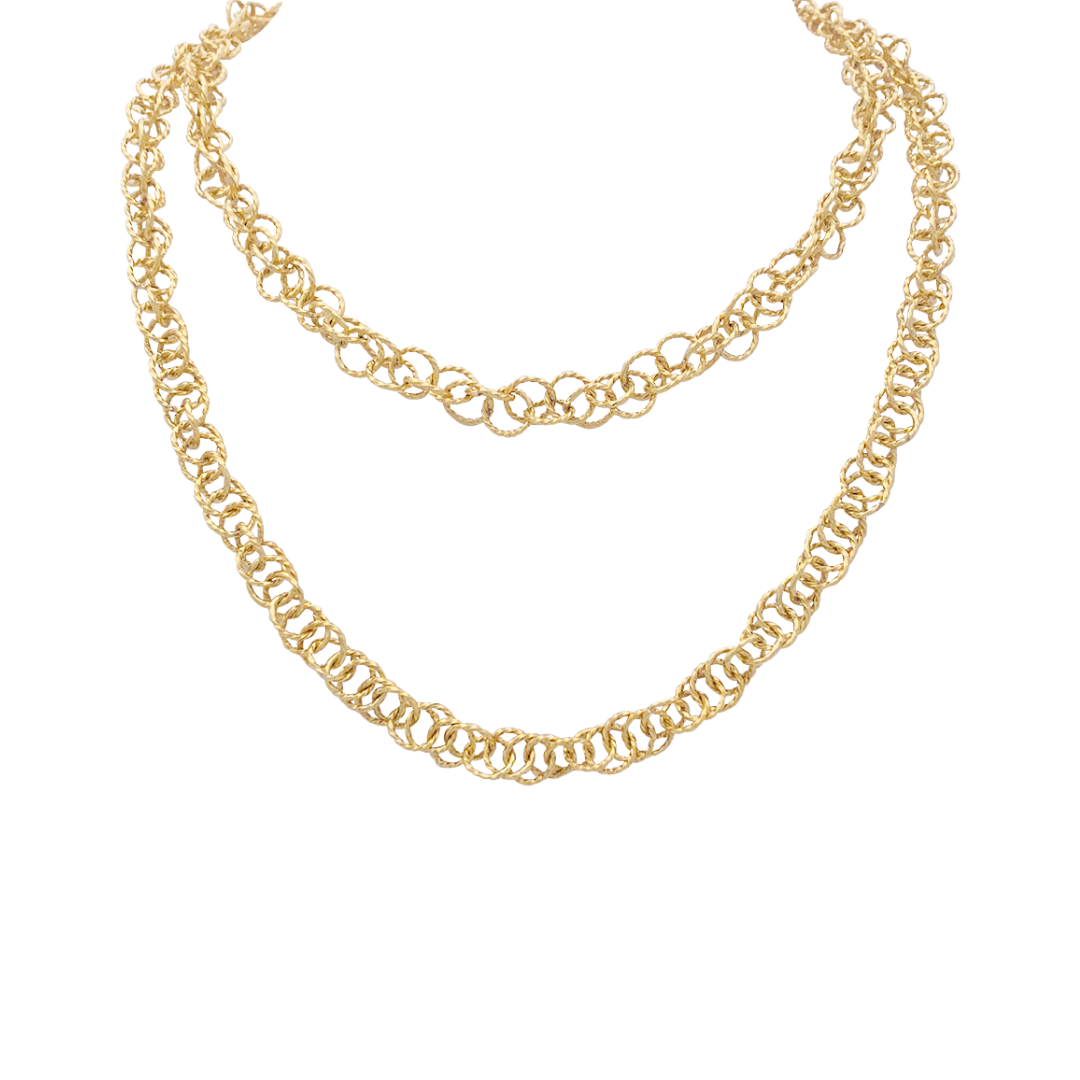 Vintage yellow gold necklace.