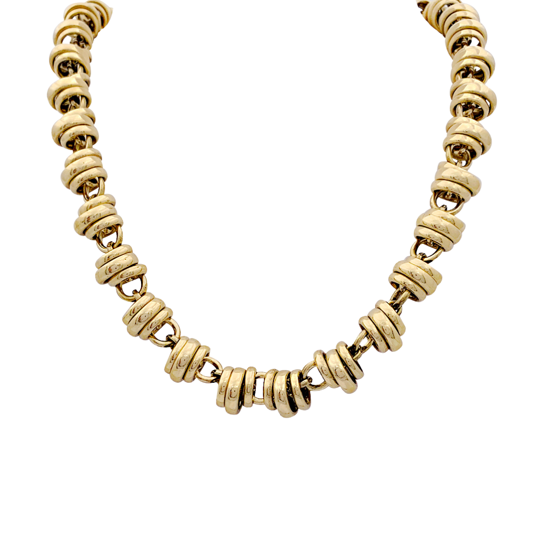 Collier Pomellato "Mille Cercles" or jaune.