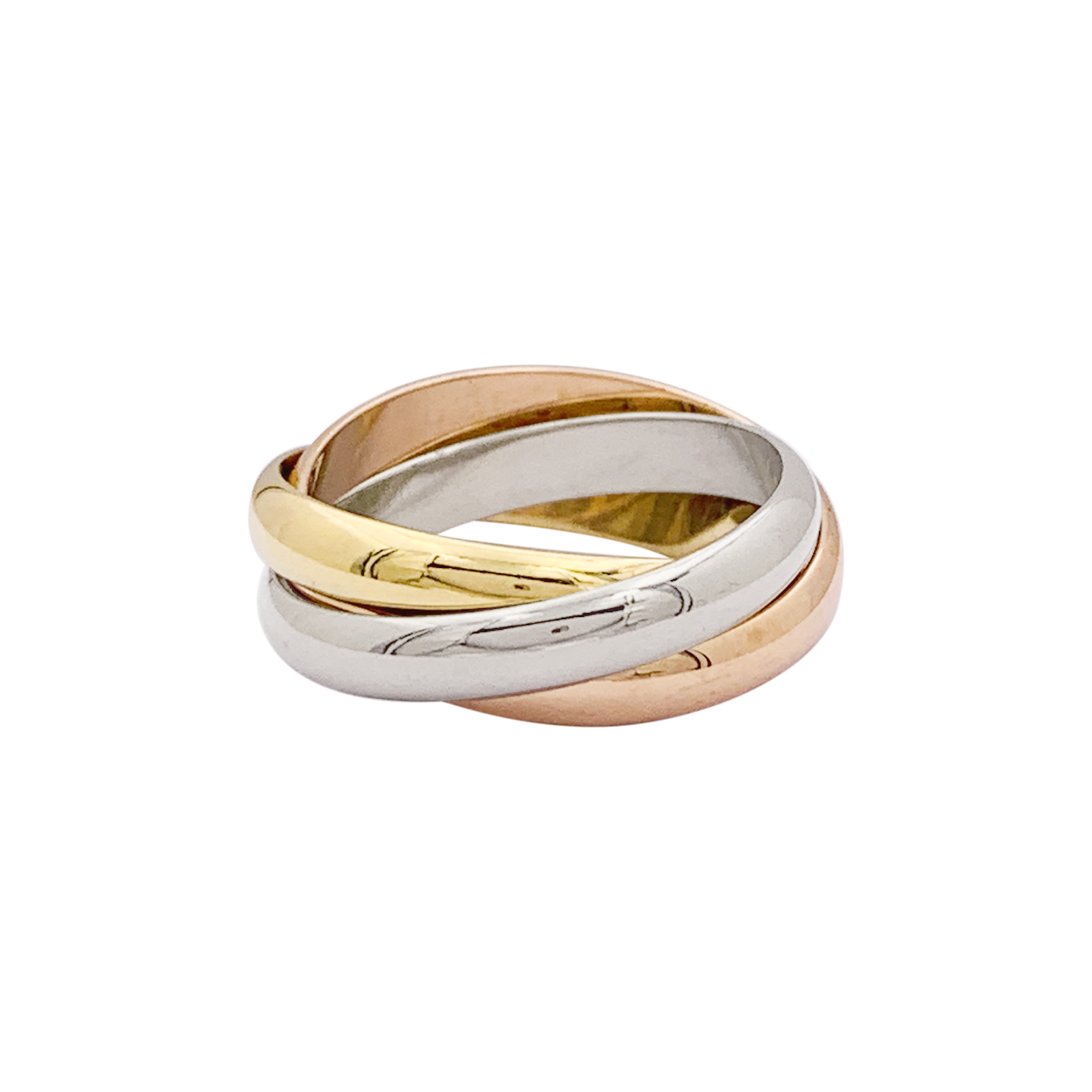 Bague Cartier, "Trinity Classique", trois ors. 3