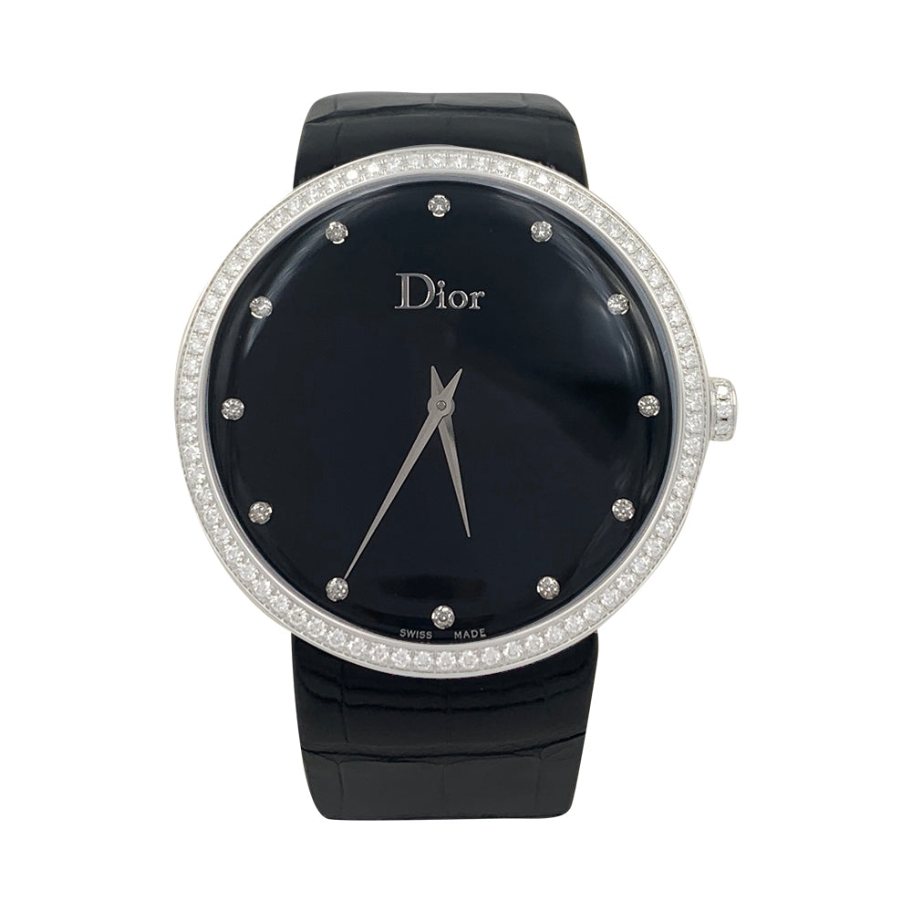 Montre Dior, “La D de Dior”, acier, diamants. 7