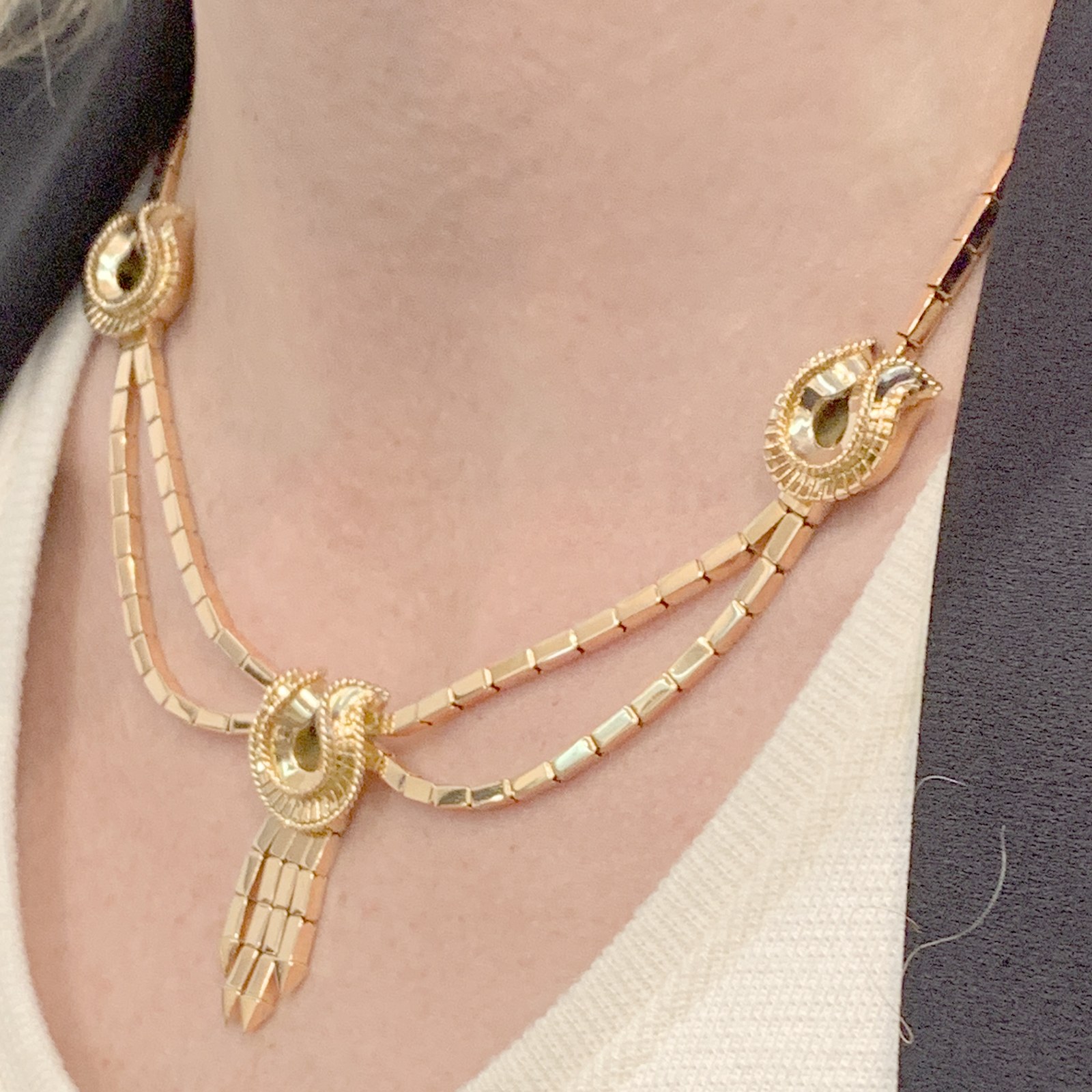 Collier-Sautoir draperie vintage 4