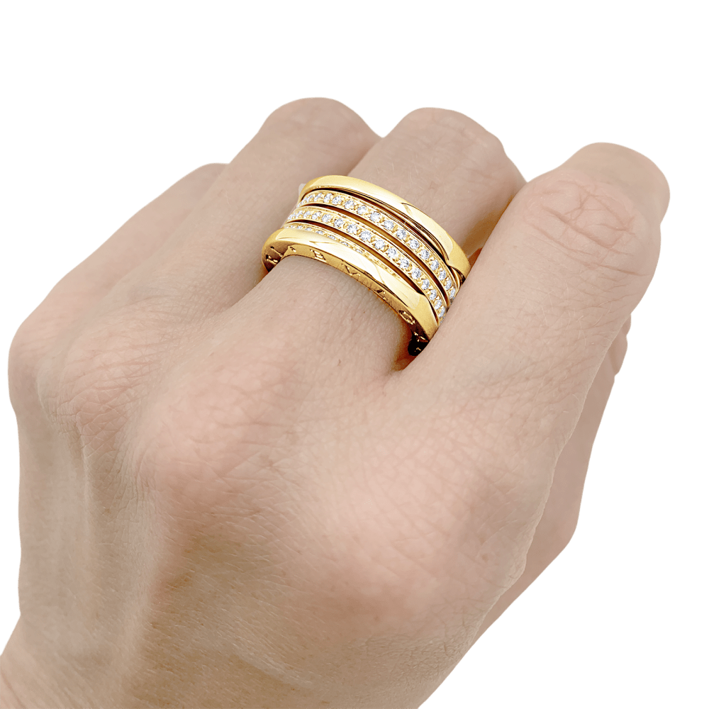 Bague Bulgari, "B.Zero1", or jaune et diamants. 5
