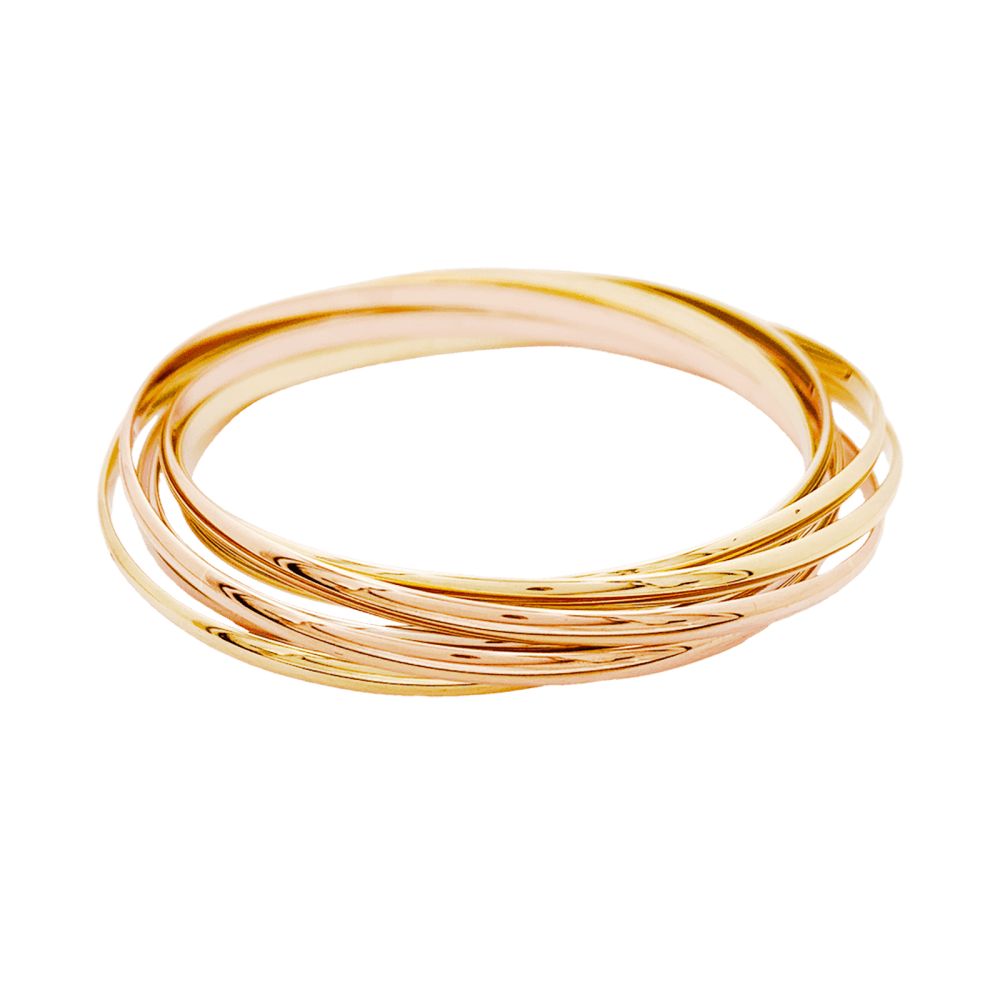Bracelet Cartier, "Trinity Semainier", trois ors. 35225 2