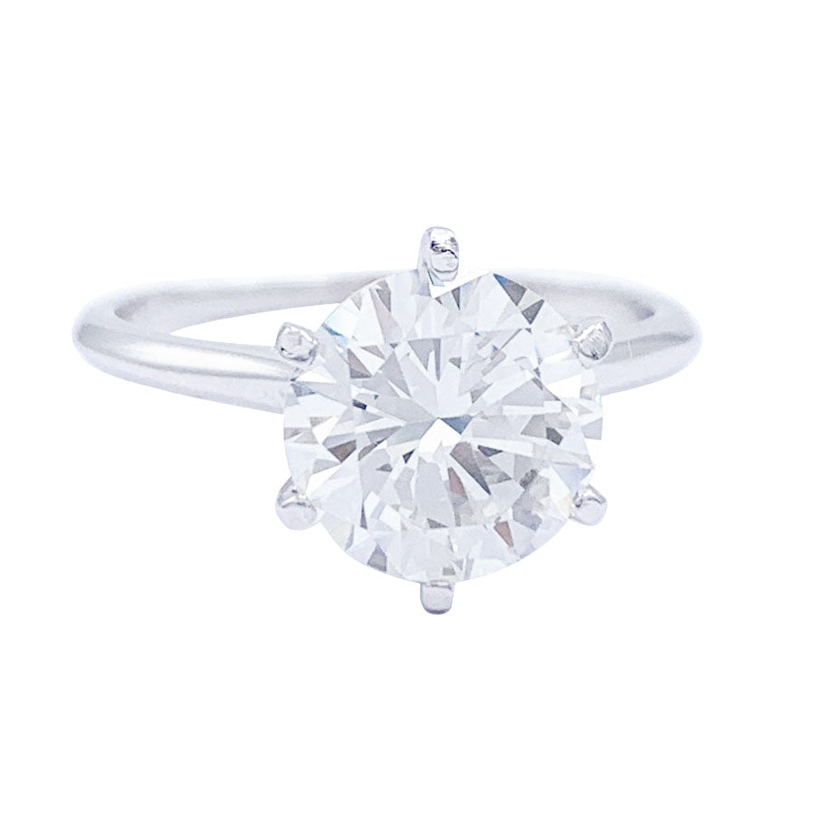 Bague solitaire diamant. 1