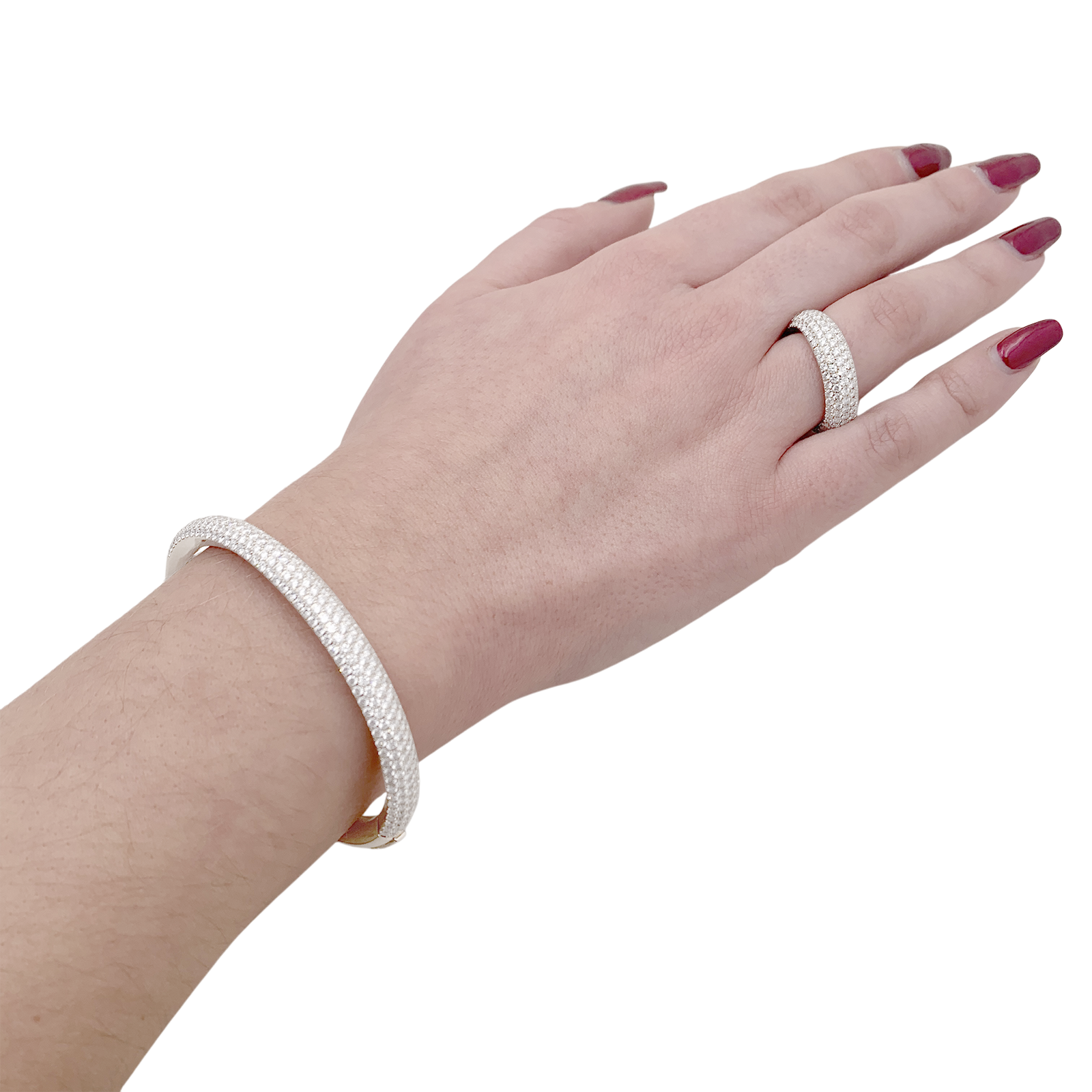 Bague Messika "Divine Enigma" or rose, diamants. 5