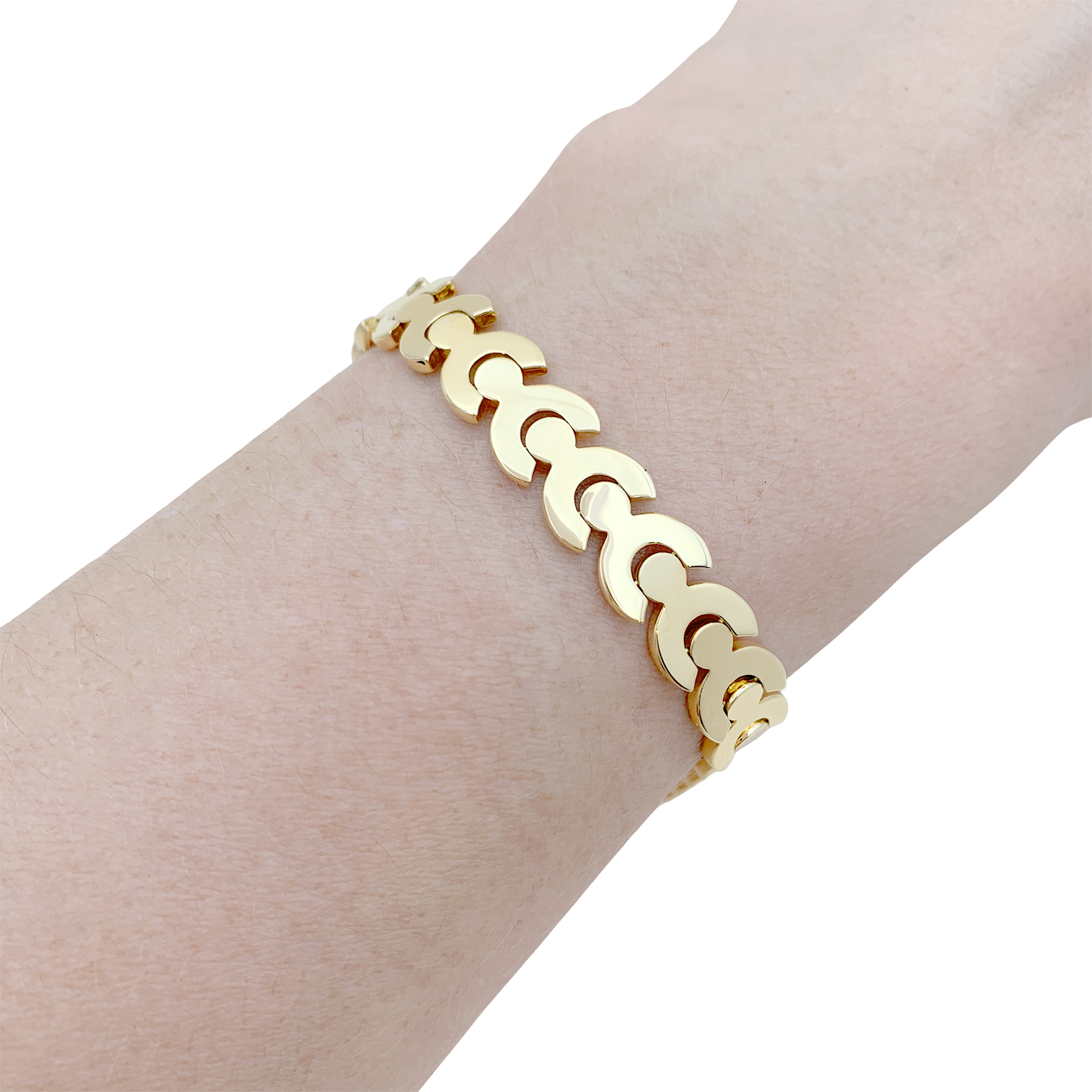 Bracelet FRED, or jaune. 5